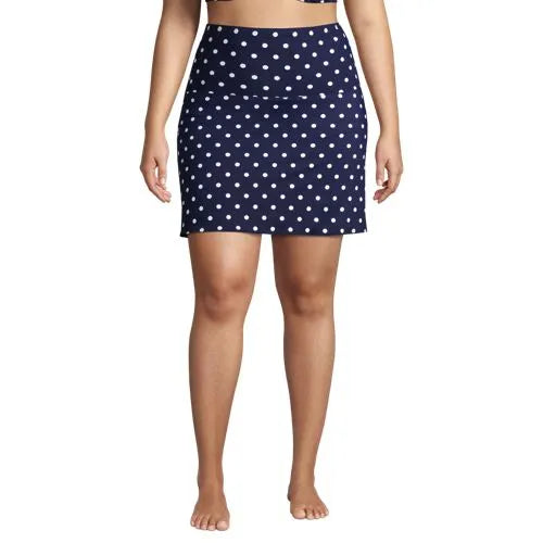 Women's Tummy Control Ultra High Waisted Modest Swim Skirt Swim Bottoms
