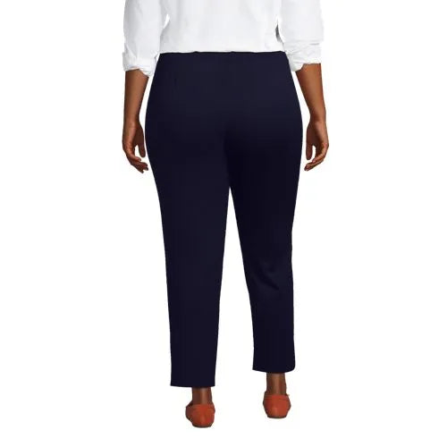 Women's Mid Rise Pull On Ponte Ankle Pants