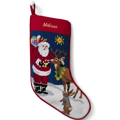 Needlepoint Personalized Christmas Stocking