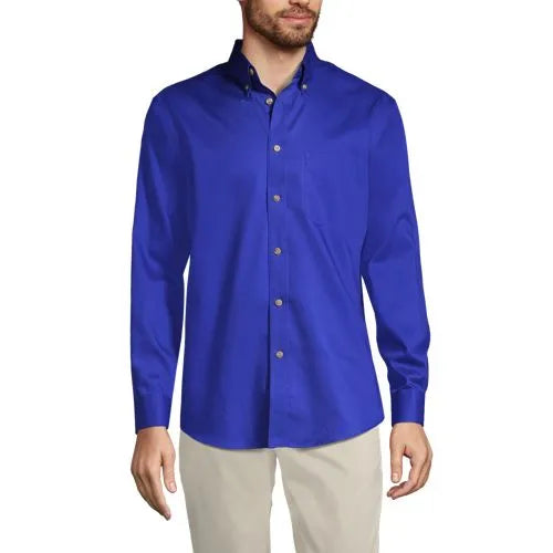 School Uniform Men's Long Sleeve Performance Twill Shirt
