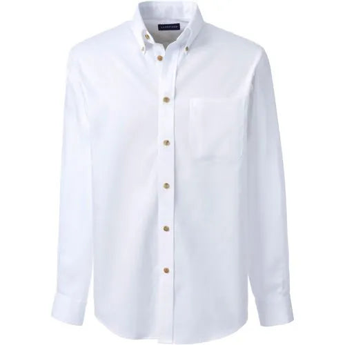 School Uniform Men's Long Sleeve Performance Twill Shirt