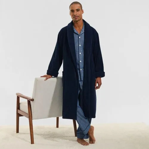 Men's Calf Length Turkish Terry Robe
