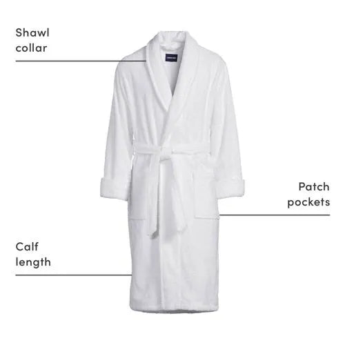 Men's Calf Length Turkish Terry Robe