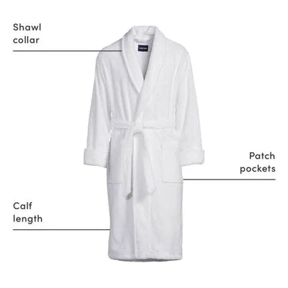 Men's Calf Length Turkish Terry Robe