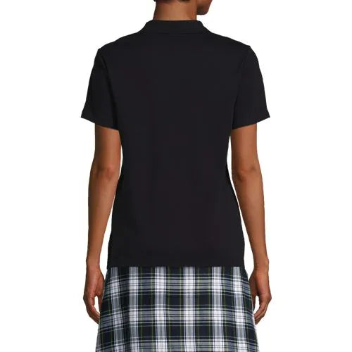 School Uniform Girls Short Sleeve Feminine Fit Interlock Polo Shirt