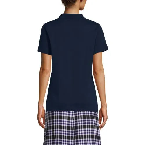 School Uniform Girls Short Sleeve Feminine Fit Interlock Polo Shirt