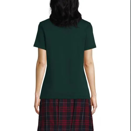 School Uniform Girls Short Sleeve Feminine Fit Interlock Polo Shirt