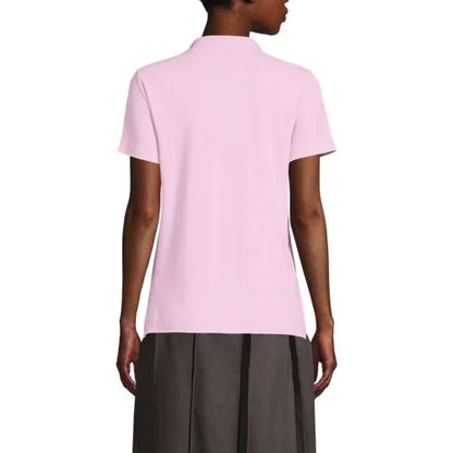 School Uniform Girls Short Sleeve Feminine Fit Interlock Polo Shirt