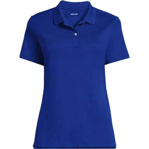 School Uniform Girls Short Sleeve Feminine Fit Interlock Polo Shirt
