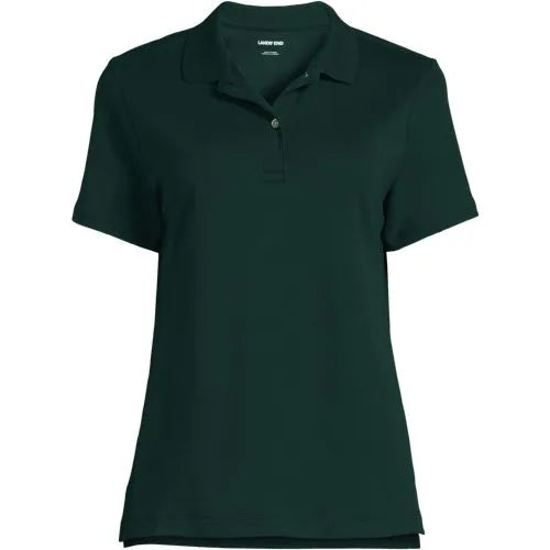 School Uniform Girls Short Sleeve Feminine Fit Interlock Polo Shirt