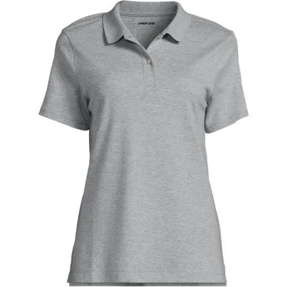 School Uniform Girls Short Sleeve Feminine Fit Interlock Polo Shirt