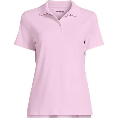 School Uniform Girls Short Sleeve Feminine Fit Interlock Polo Shirt