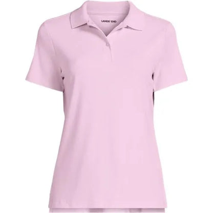 School Uniform Girls Short Sleeve Feminine Fit Interlock Polo Shirt