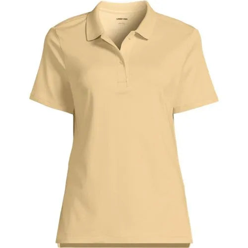 School Uniform Girls Short Sleeve Feminine Fit Interlock Polo Shirt