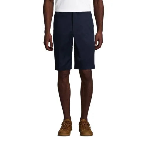 Men's 11" Plain Front Blend Chino Shorts