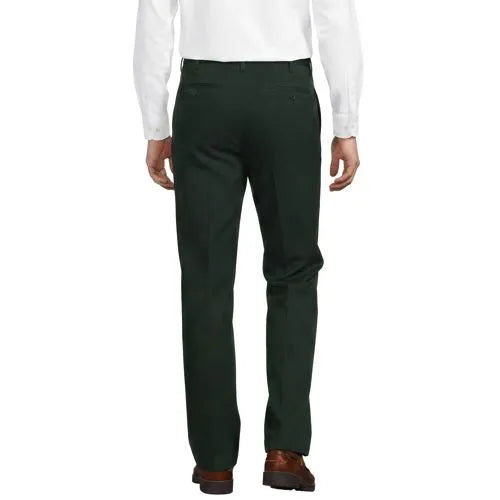 Men's No Iron Traditional Fit Pleated Front Chino Pant