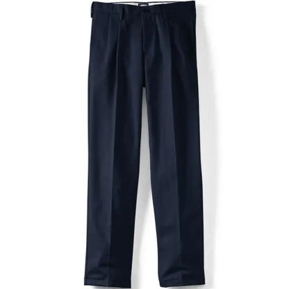 Men's No Iron Traditional Fit Pleated Front Chino Pant