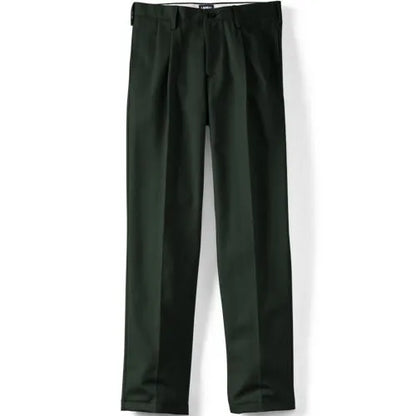 Men's No Iron Traditional Fit Pleated Front Chino Pant