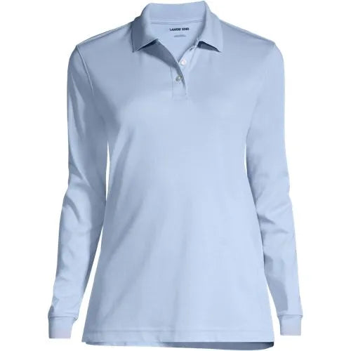 Women's Long Sleeve Interlock Polo Shirt