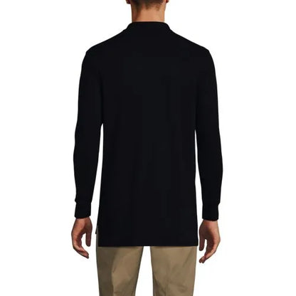 Men's Long Sleeve Interlock Polo Shirt