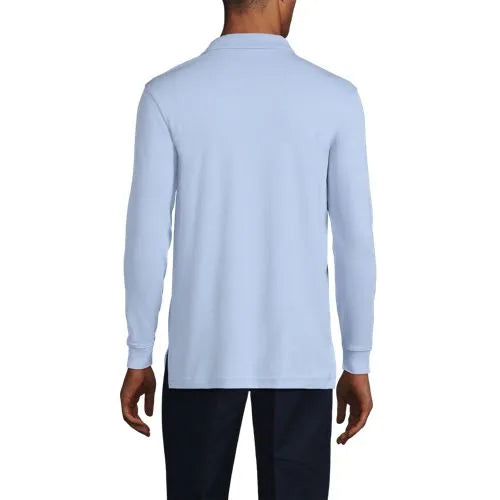 Men's Long Sleeve Interlock Polo Shirt