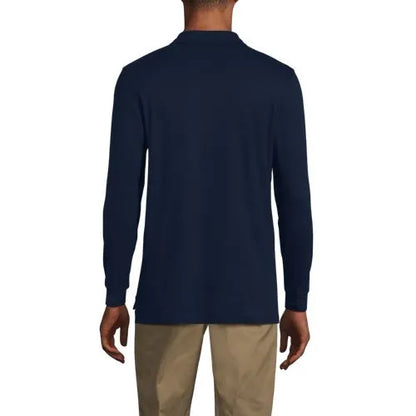 Men's Long Sleeve Interlock Polo Shirt