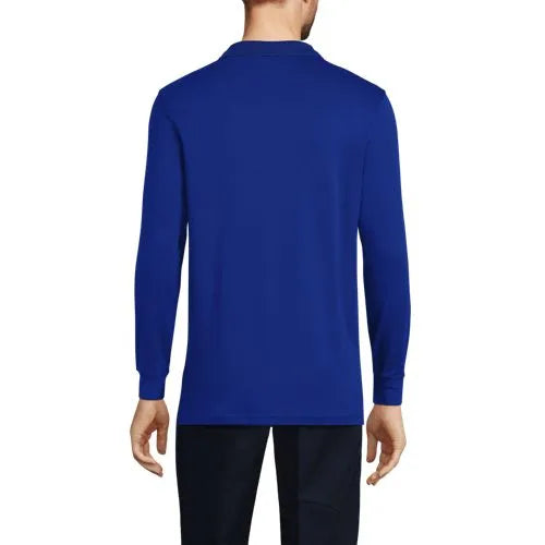Men's Long Sleeve Interlock Polo Shirt