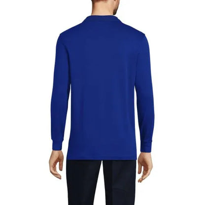 Men's Long Sleeve Interlock Polo Shirt