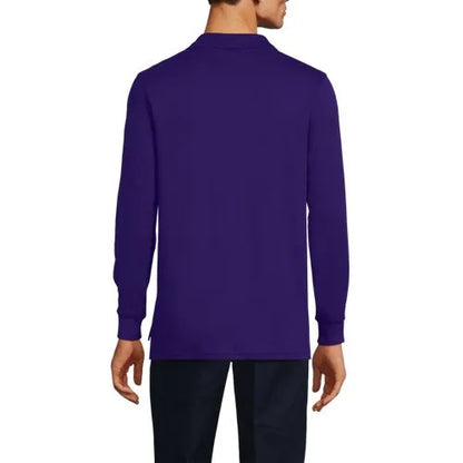 Men's Long Sleeve Interlock Polo Shirt