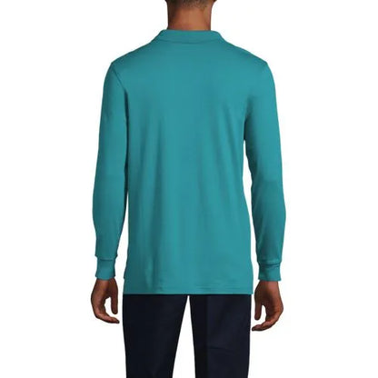 Men's Long Sleeve Interlock Polo Shirt