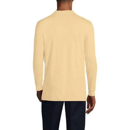Men's Long Sleeve Interlock Polo Shirt