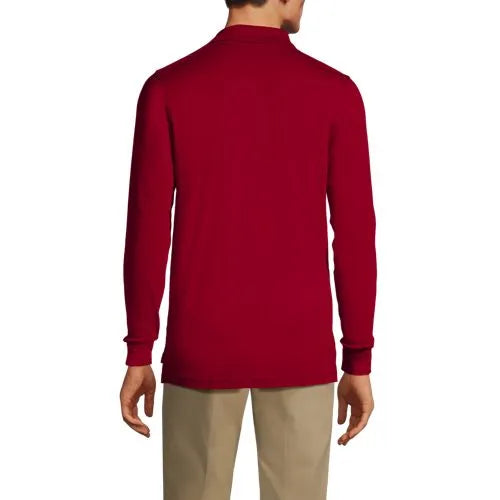 Men's Long Sleeve Interlock Polo Shirt