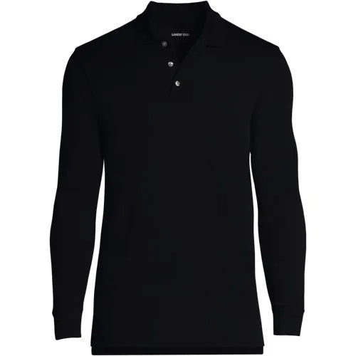 Men's Long Sleeve Interlock Polo Shirt
