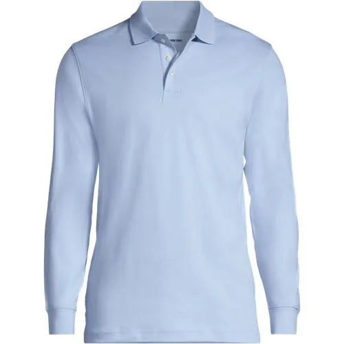 Men's Long Sleeve Interlock Polo Shirt