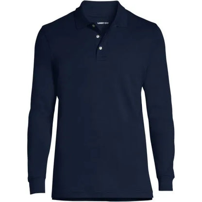 Men's Long Sleeve Interlock Polo Shirt