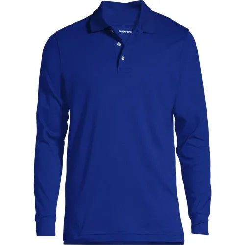 Men's Long Sleeve Interlock Polo Shirt