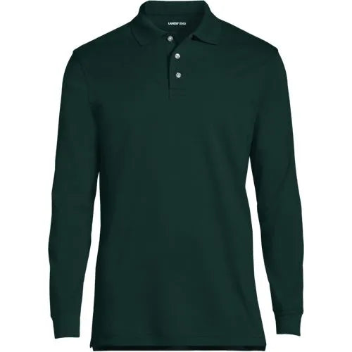 Men's Long Sleeve Interlock Polo Shirt