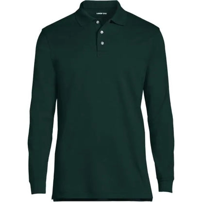 Men's Long Sleeve Interlock Polo Shirt