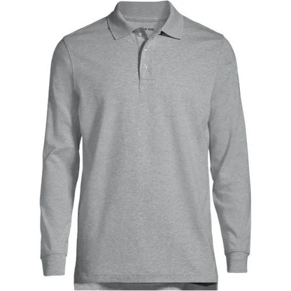 Men's Long Sleeve Interlock Polo Shirt
