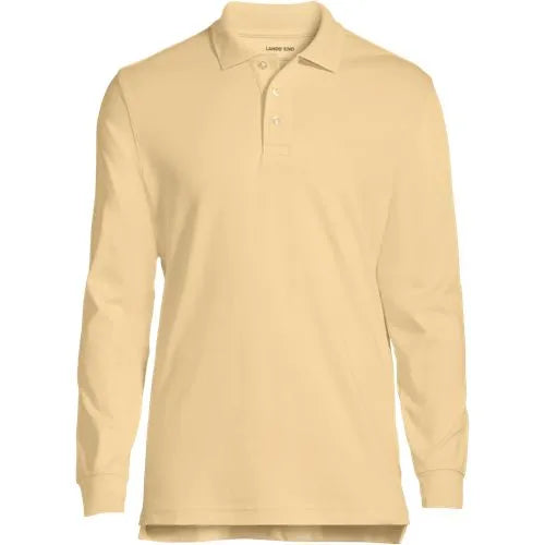 Men's Long Sleeve Interlock Polo Shirt