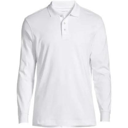 Men's Long Sleeve Interlock Polo Shirt