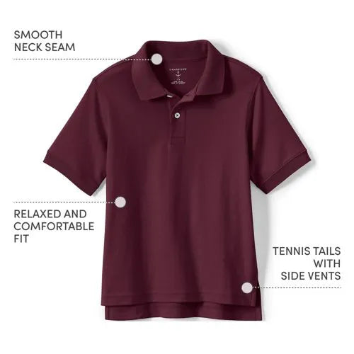 Men's Short Sleeve Interlock Polo Shirt