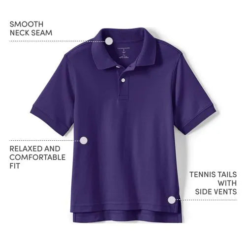 Men's Short Sleeve Interlock Polo Shirt
