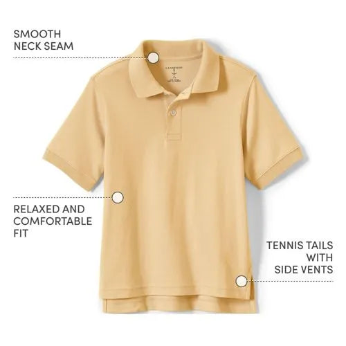 Men's Short Sleeve Interlock Polo Shirt
