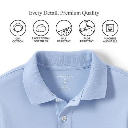 Men's Long Sleeve Interlock Polo Shirt