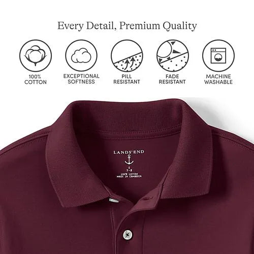 Men's Short Sleeve Interlock Polo Shirt