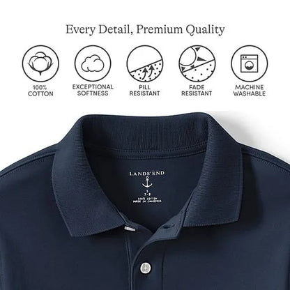 Men's Long Sleeve Interlock Polo Shirt