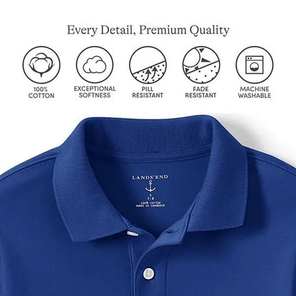 Men's Long Sleeve Interlock Polo Shirt