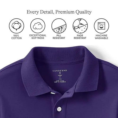Men's Short Sleeve Interlock Polo Shirt