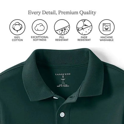 Men's Long Sleeve Interlock Polo Shirt